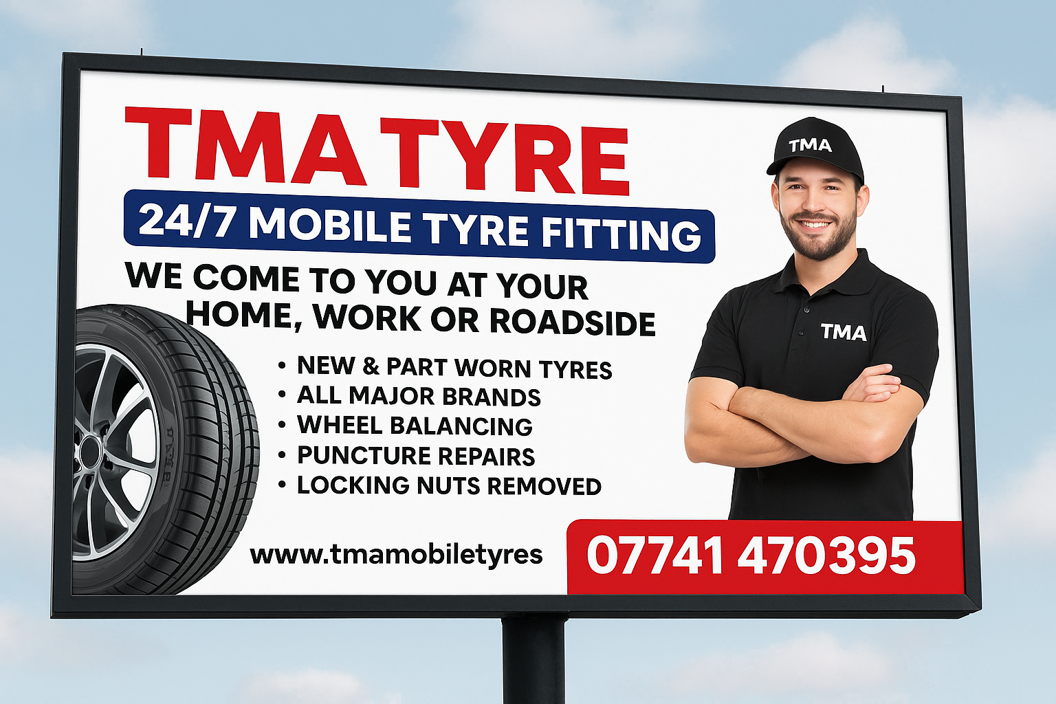 TMA Mobile Tyres Coverage Map
